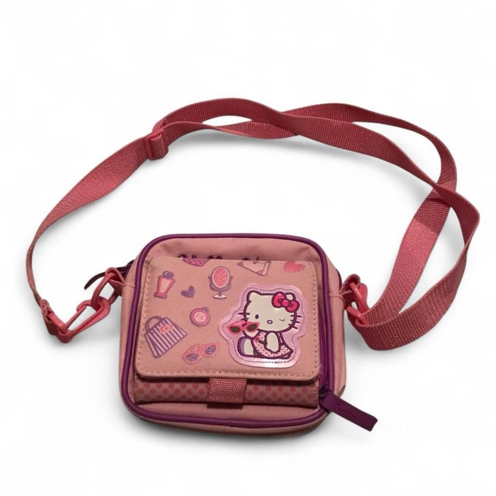 Vintage Hello Kitty Sanrio Pink Shoulder Bag with wallet attached